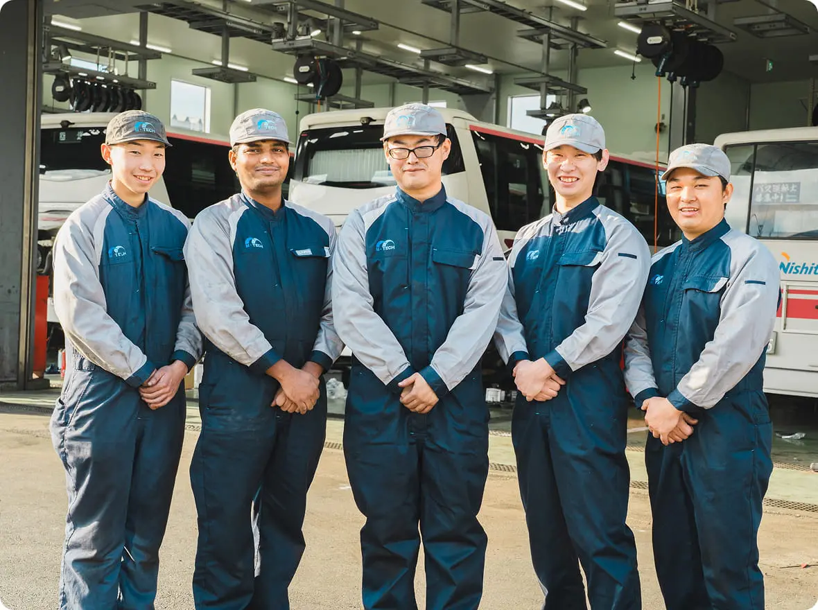 整備士の集合写真