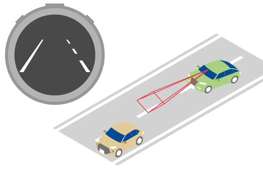 車が走行する道路のイメージ