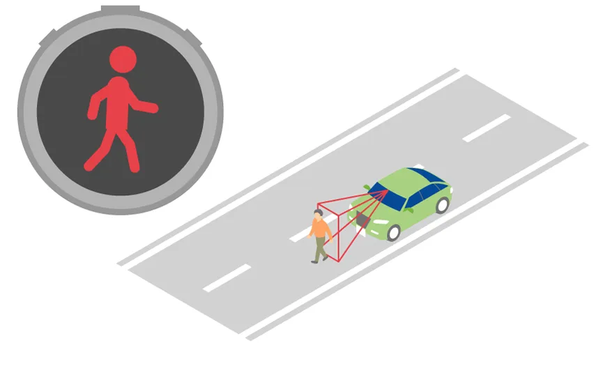 車が走行する道路のイメージ