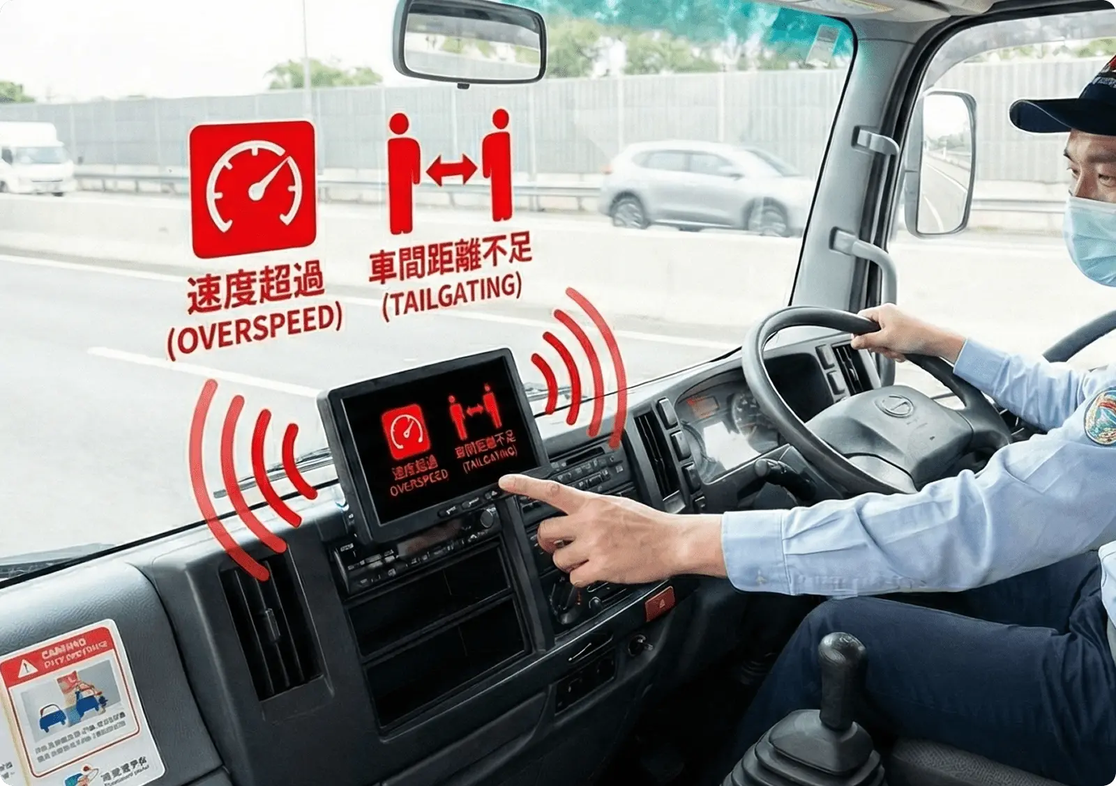 バス停に設置されたデジタルサイネージ