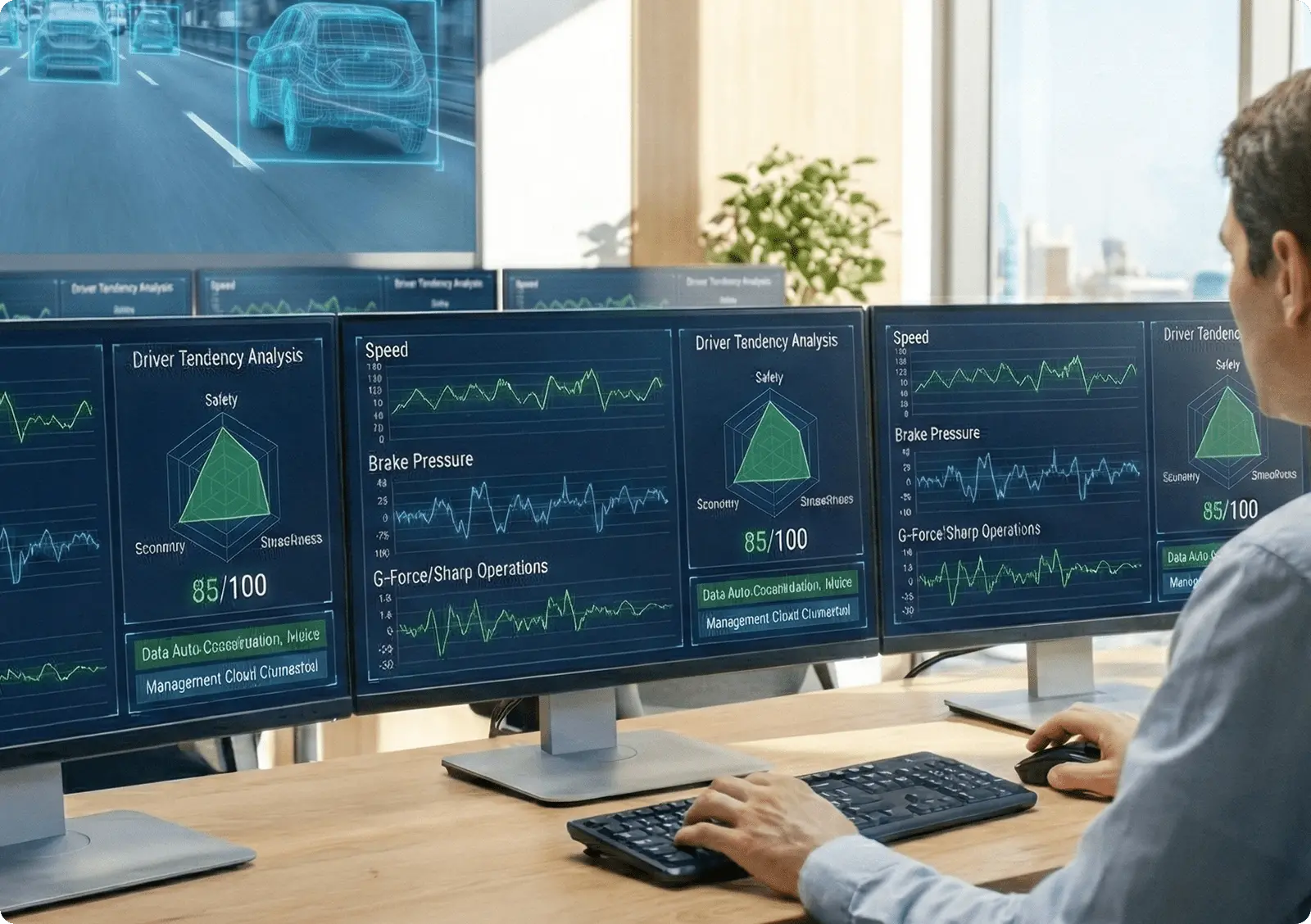 バス停に設置されたデジタルサイネージ
