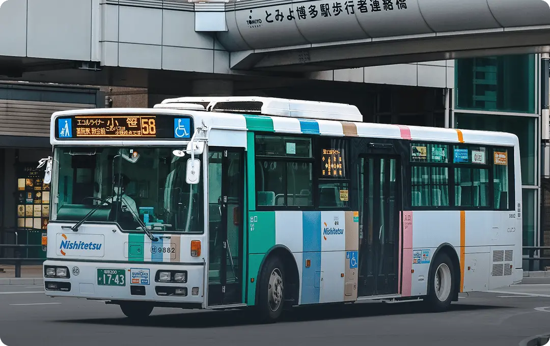 大型トラックの走行写真